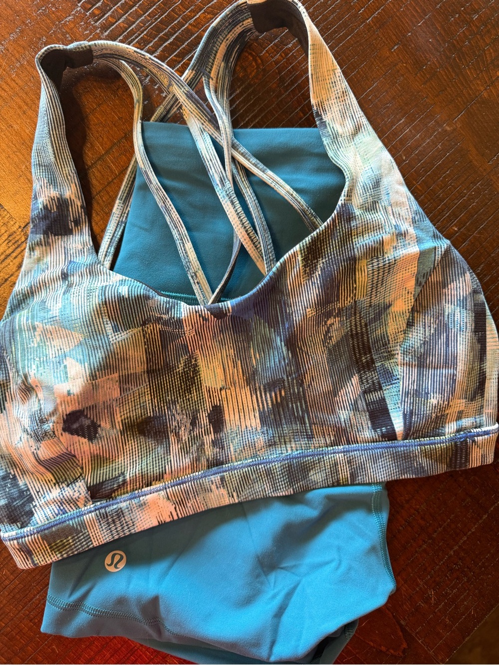 Lululemon Set -Lined Sports Bra and Bike Shorts